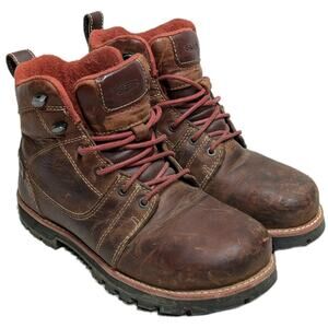 KEEN Seattle Utility Work Boots Waterproof Leather Alloy Toe Women's 6.5